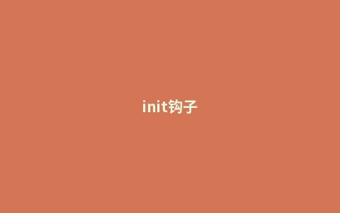 init钩子